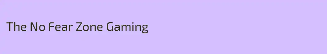 The No Fear Zone Gaming